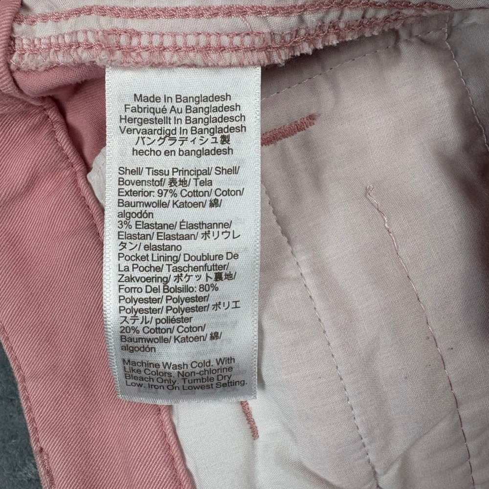 J.Crew Pink/Salmon High-Rise Girlfriend Chino Cropped Pants Women 10 Barbiecore - Picture 5 of 8
